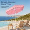 Best Choice Products 7.5ft Patio Market Umbrella with Wavy Trim, Fade-Resistant, Crank & Tilt, Wind Vent